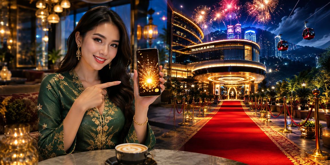 Pengguna mengakses kawalan diri platform 1076 pada telefon bimbit semasa Hari Raya di Genting
