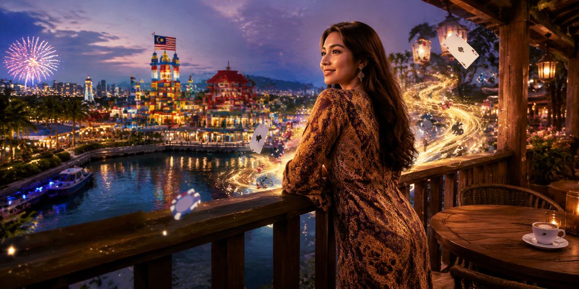 Promosi permainan poker dengan tema batik Malaysia di 1076